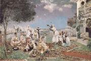 Jean-francois raffaelli La Charmeuse negre (mk32) oil painting picture wholesale